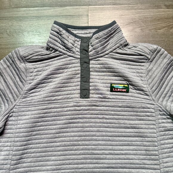 L.L. Bean Women's Airlight Knit Pullover - Light Grey - Picture 2 of 6